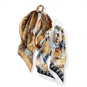 Anthropologie Mosaic Hair Scarves, Set Of 2 | NWT